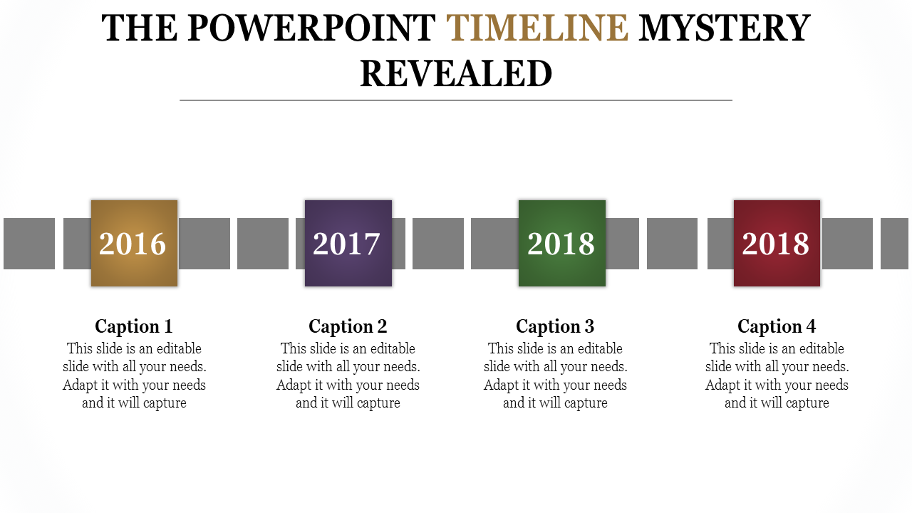 Customized Timeline PowerPoint  Presentation Design